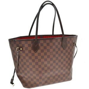 Louis Vuitton Neverfull Tote Bag Damier Ebene Brown Canvas